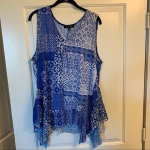 Greece pattern tank top